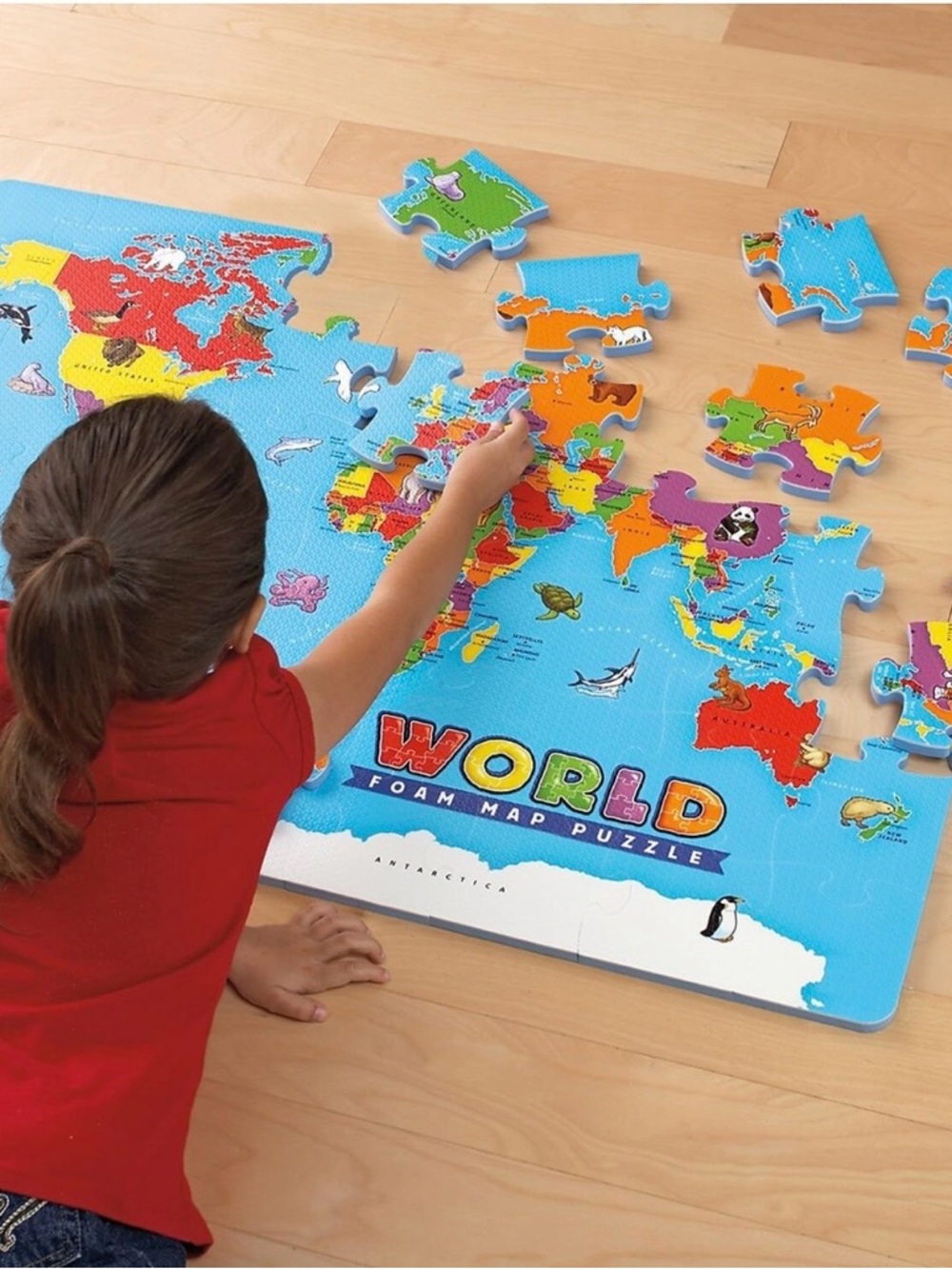 Educational Insights World Foam Map Puzzle
